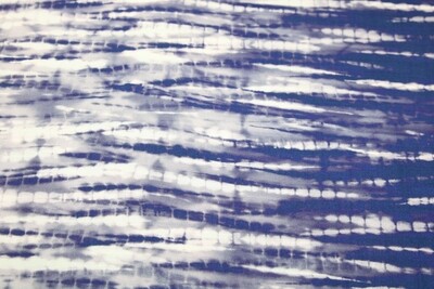 Viskose "Erin", Batik-Streifen, blau-lila, hellrosa