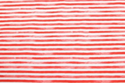 Baumwolljersey "Ocean Stripe", rot, weiß
