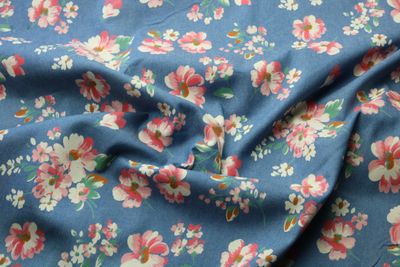 Blusenjeans "Apfelblüte", blau, rosa, weiß