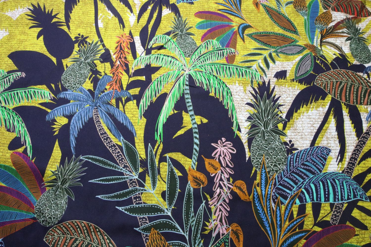 Viskose "Oase Palmos", bunt, 90cm-Rapport
