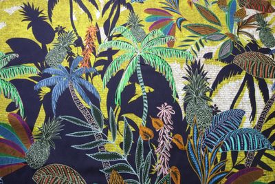 Viskose "Oase Palmos", bunt, 90cm-Rapport
