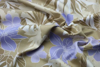 Baumwoll-Batist "Livia", beige, flieder