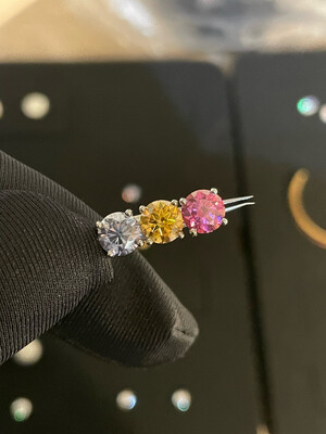 Coloured Stones In Pair