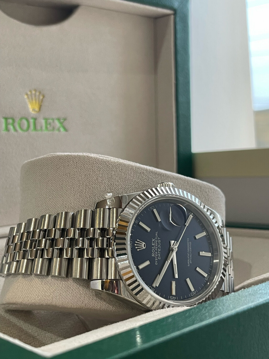 Superclone 41mm DJ with Blue Index Dial 
