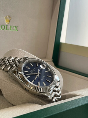 Superclone 41mm DJ with Blue Index Dial 