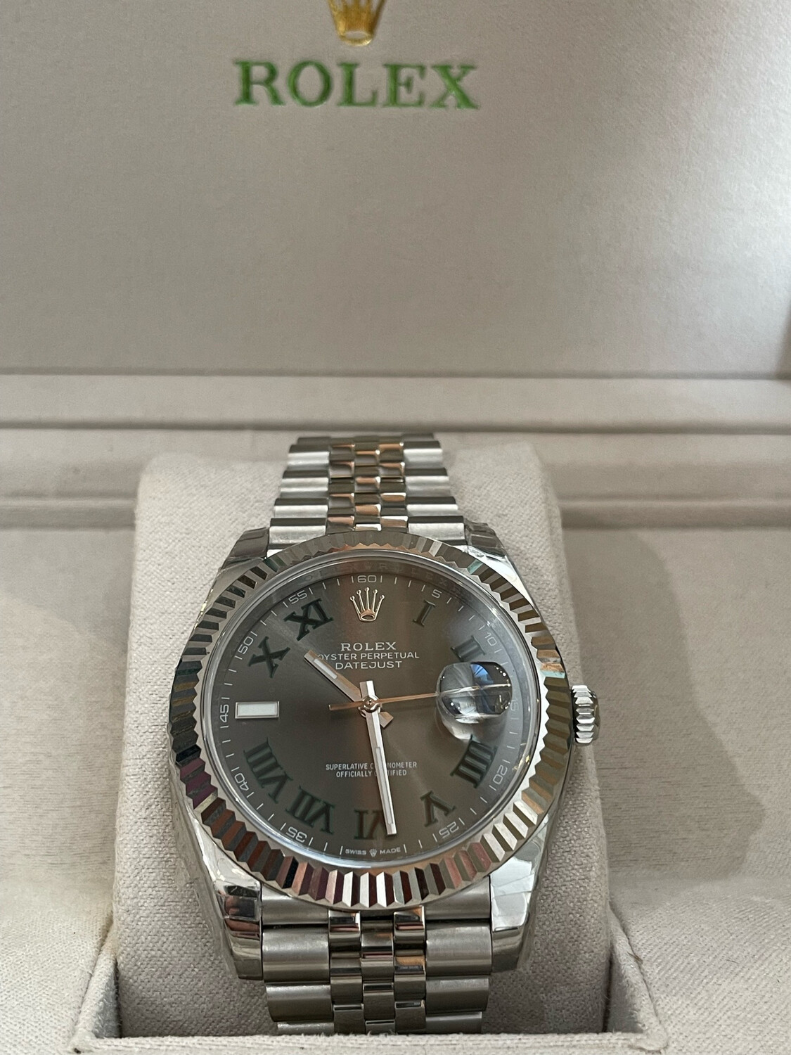 Rolex DATEJUST 41 Superclone With Wimbledon Dial