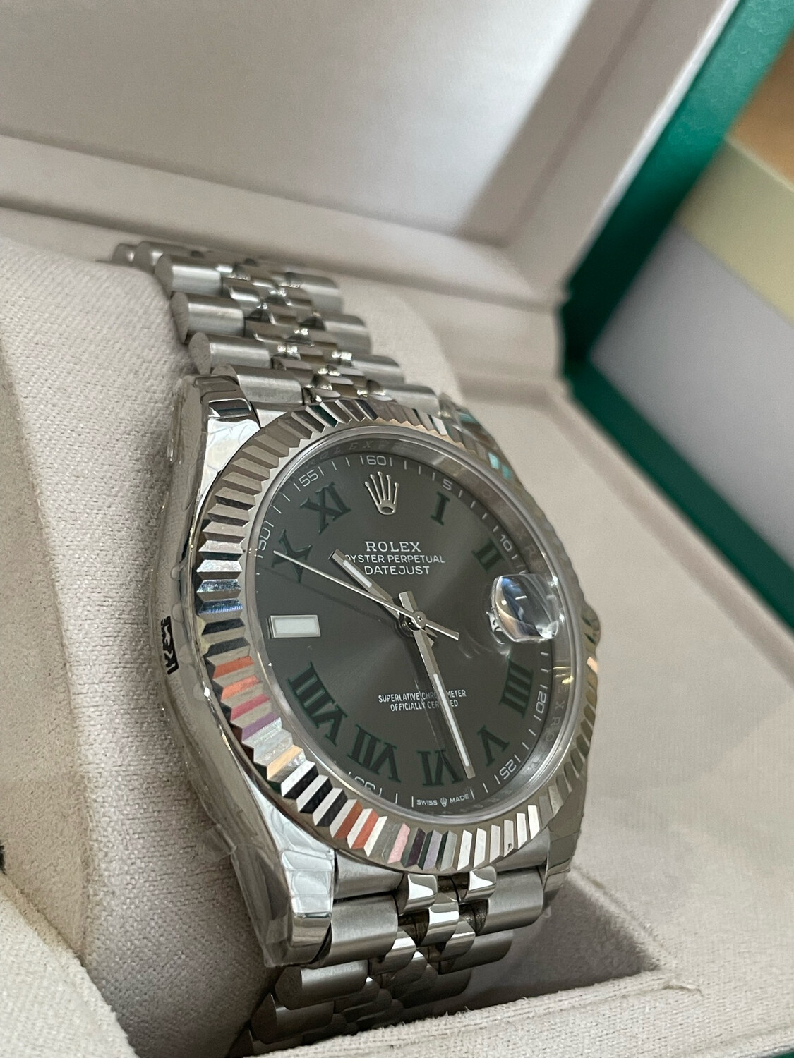 Rolex DATEJUST 41 Superclone With Wimbledon Dial