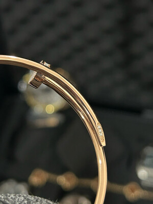 Cartier Nail Bangle With moissanite
