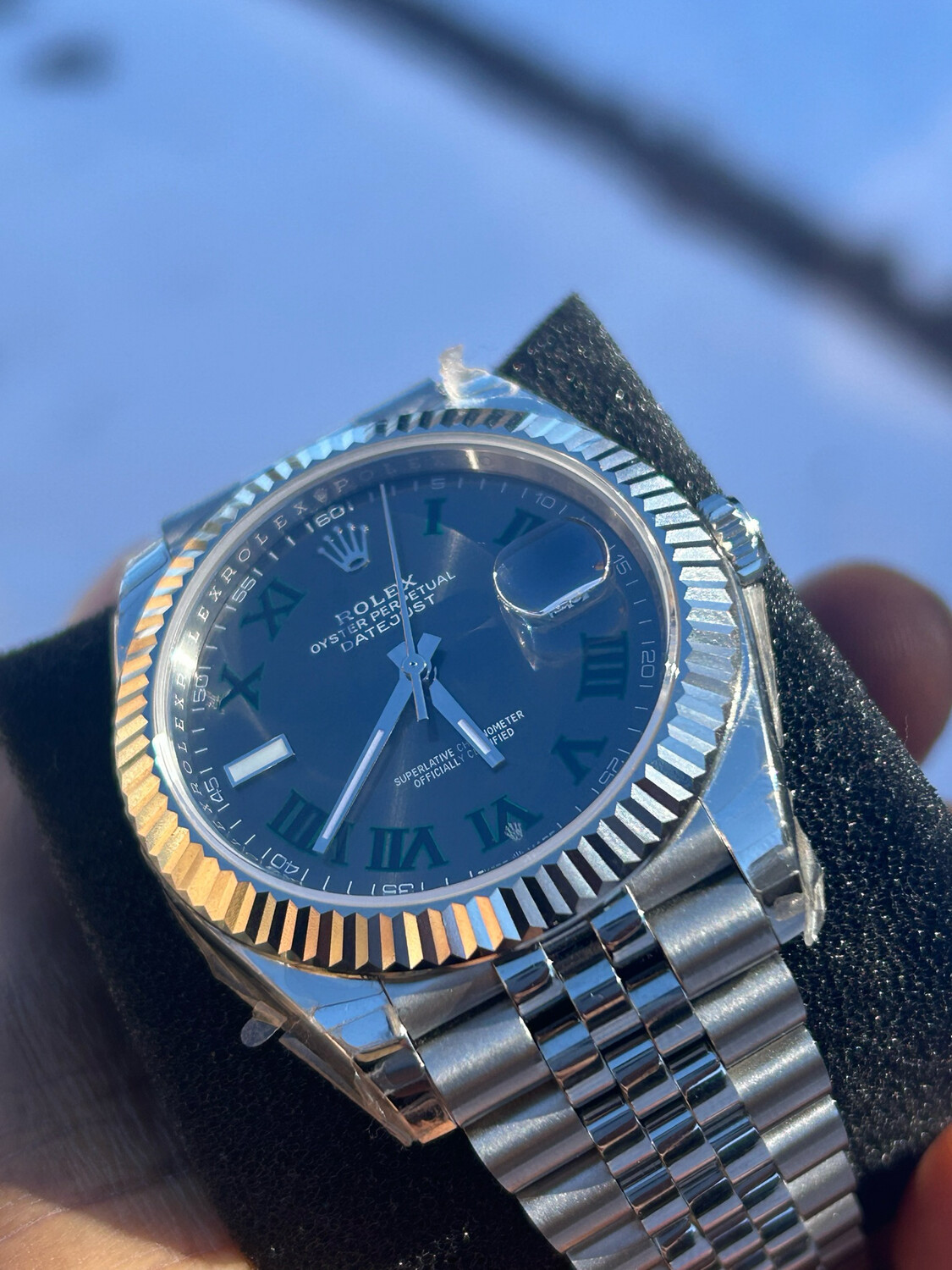 Rolex DATEJUST 41 Superclone With Wimbledon Dial