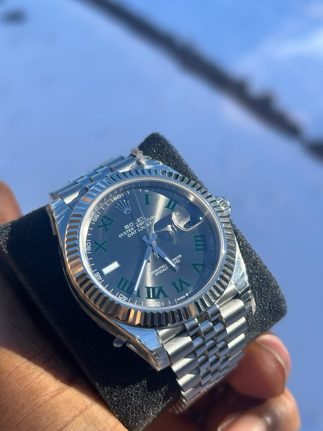 Rolex DATEJUST 41 Superclone With Wimbledon Dial