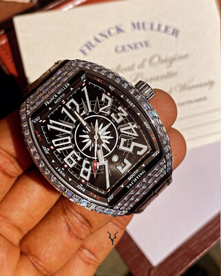 Vanguard compass baguette diamond leather