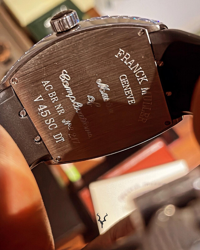 Vanguard compass baguette diamond leather