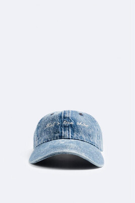 Zara Denim Washed Hat