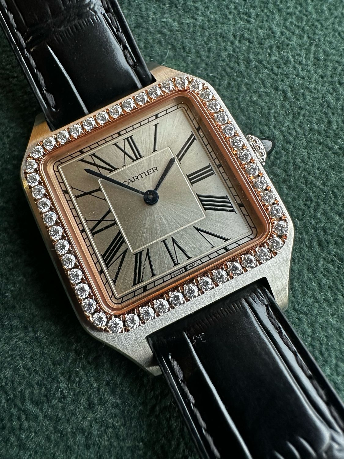 Cartier Dumont SC Diamond Bezel