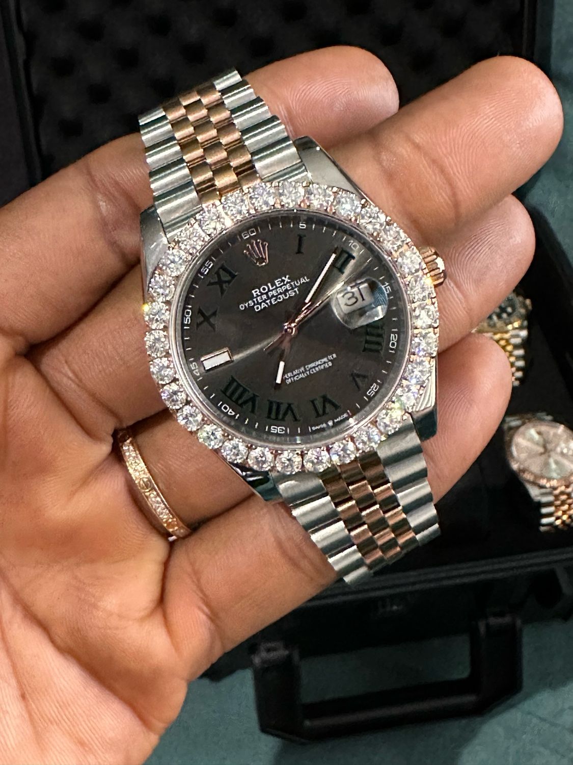 DJ SC Wimbledon 41mm Large Diamond Bezel