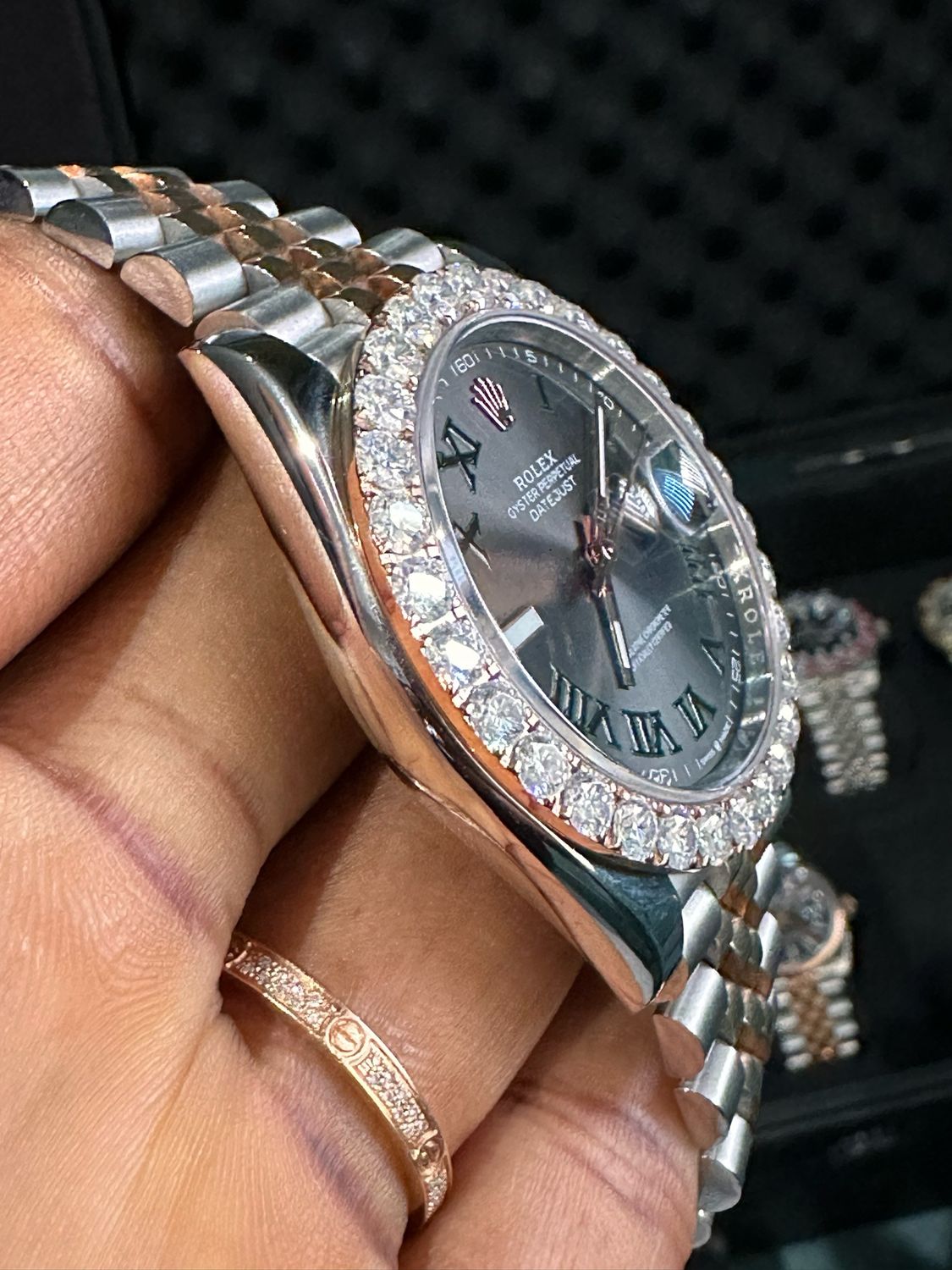 DJ SC Wimbledon 41mm Large Diamond Bezel