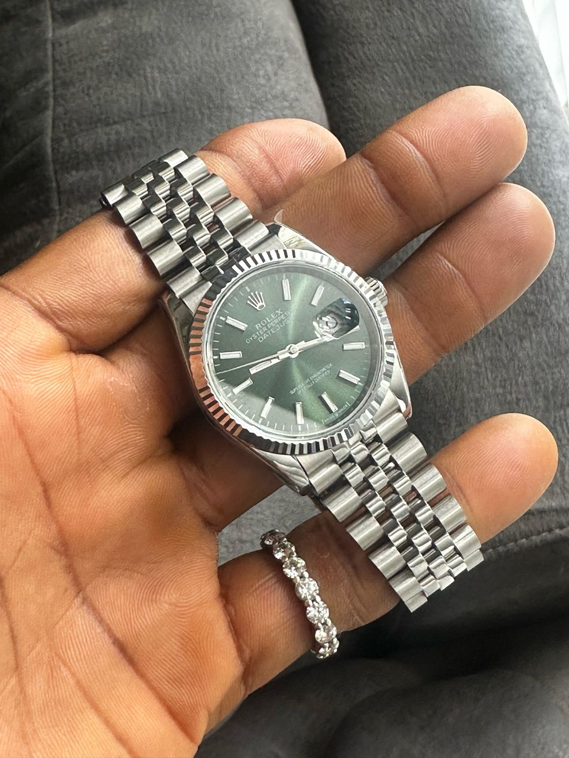 SC Rolex Datejust 36mm mint green dial