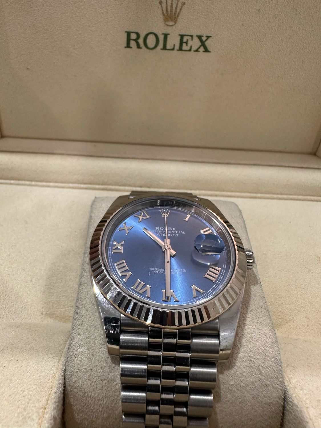 Rolex Datejust 41 126334 Azzuro Blue Roman Numeral Dial
