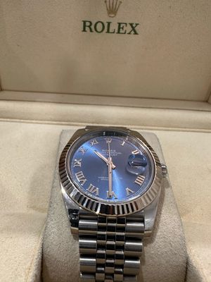 Rolex Datejust 41 126334 Azzuro Blue Roman Numeral Dial