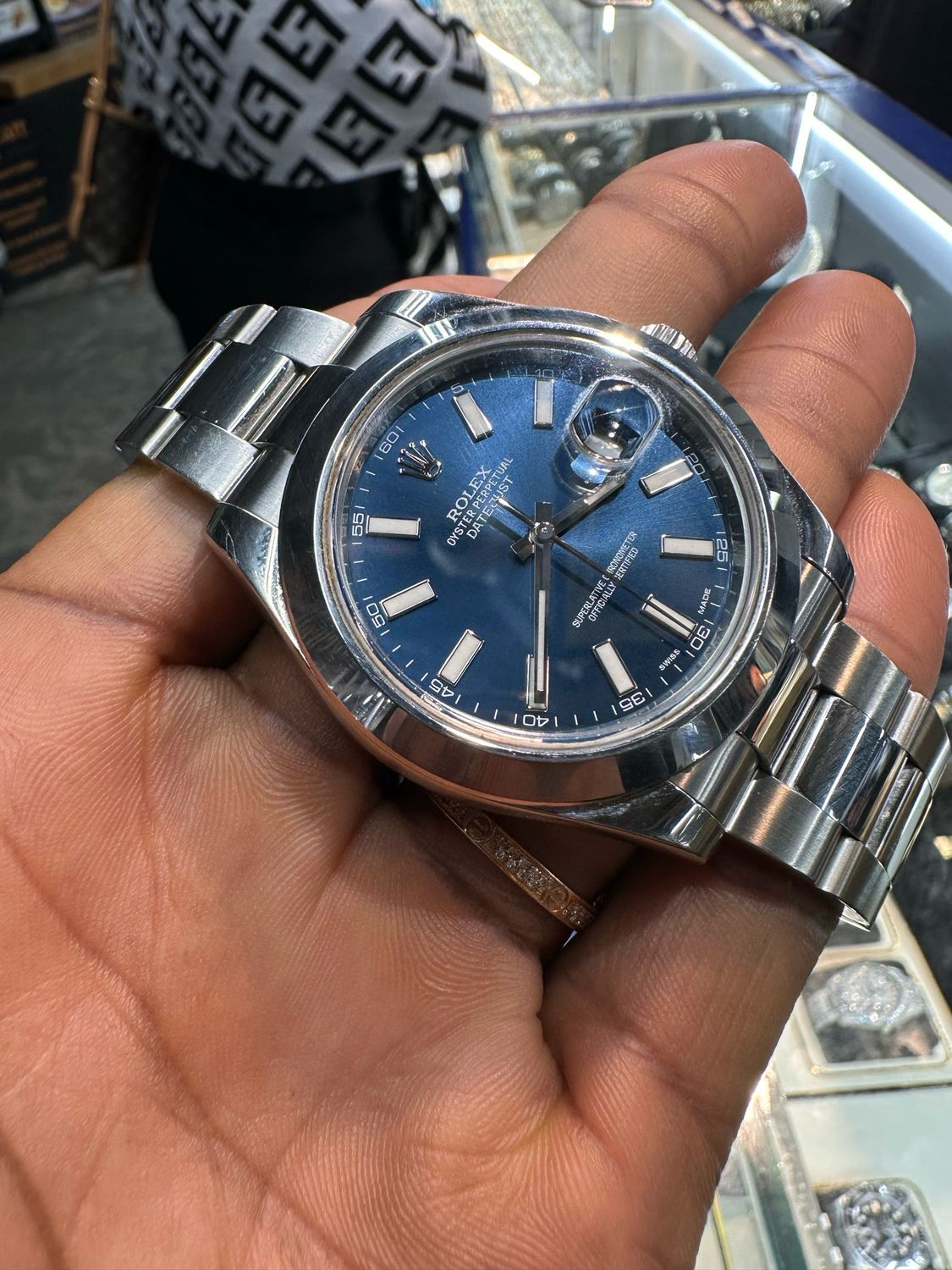 Rolex Datejust 41, 126334, blue index Dial.