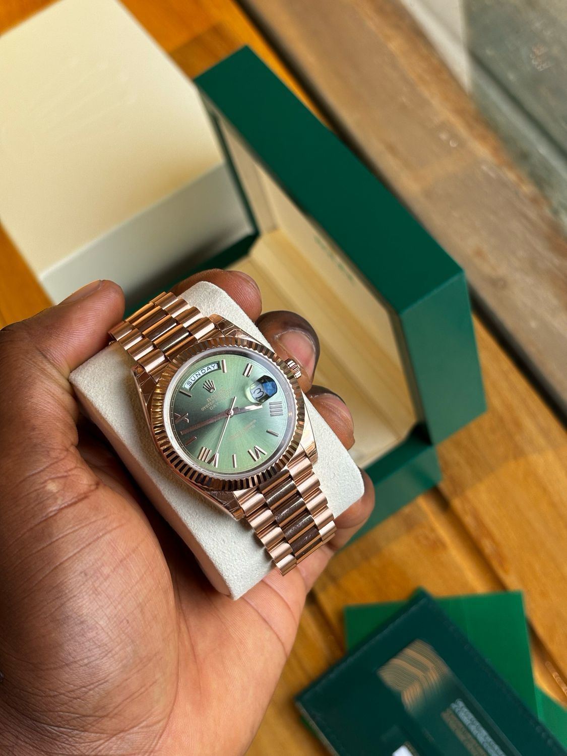 Rolex Day-date 40mm | Olive green Dial | SC