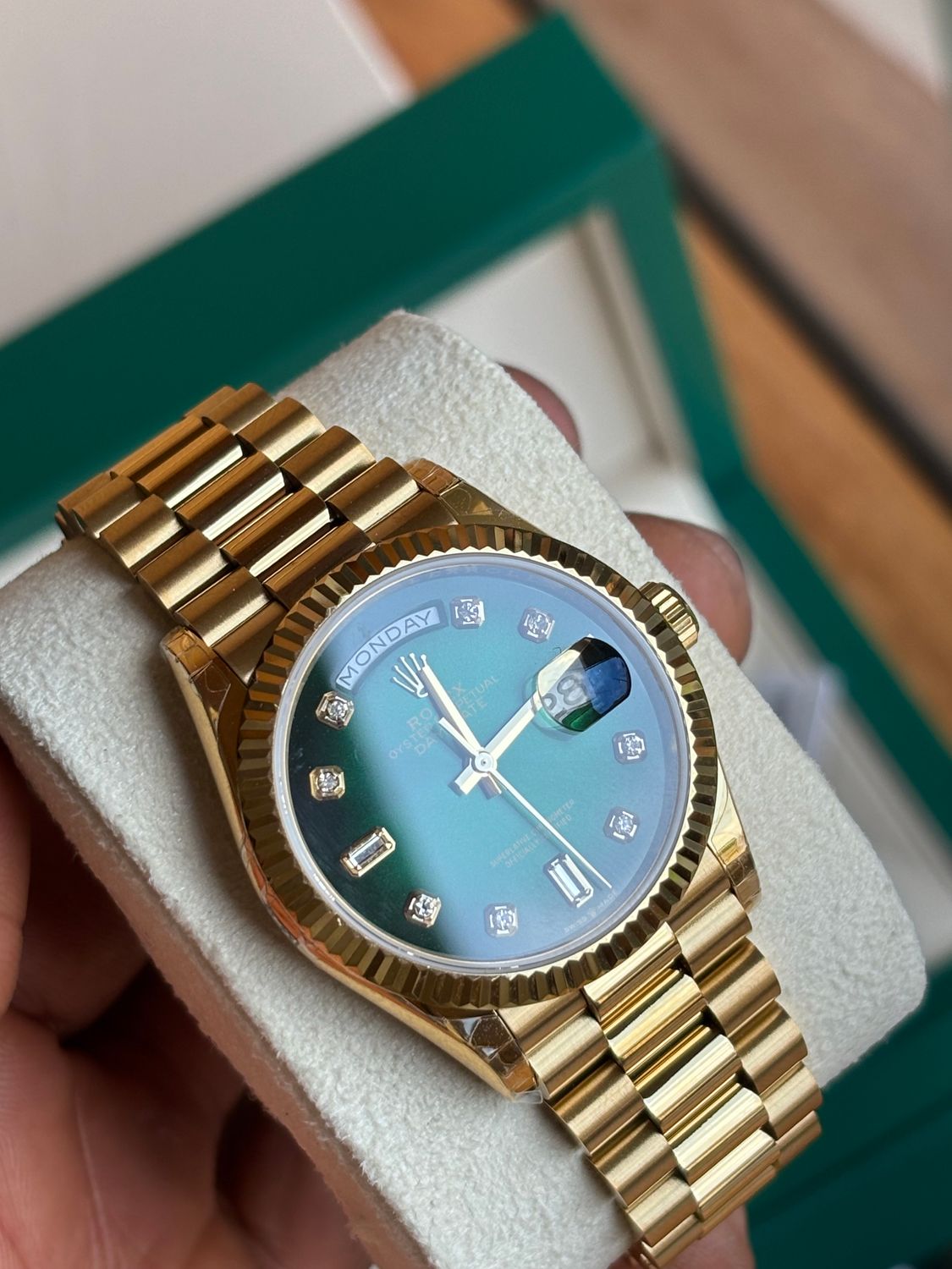 Super Clone DD 36mm Green Ruby Dial