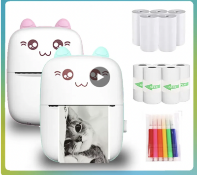 Portable Mini Bluetooth WiFi New Printer Mobile Phone Photo Hot Print Pocket Student Label Printer