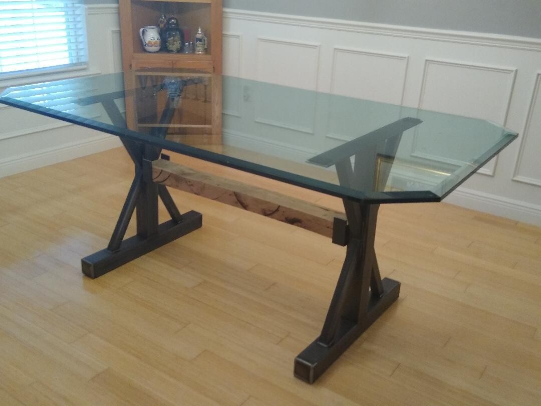 Farmhouse Table Base, metal table legs