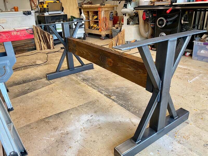 Farmhouse Table Base, metal table legs