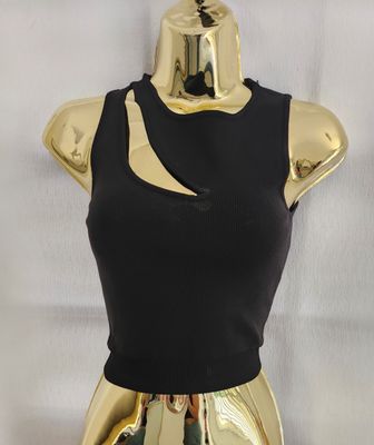 Cut Out Top Black (S)