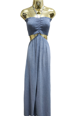 Cut Out Light Blue Jumpsuit (L)