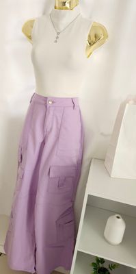 Purple Cargo Pants