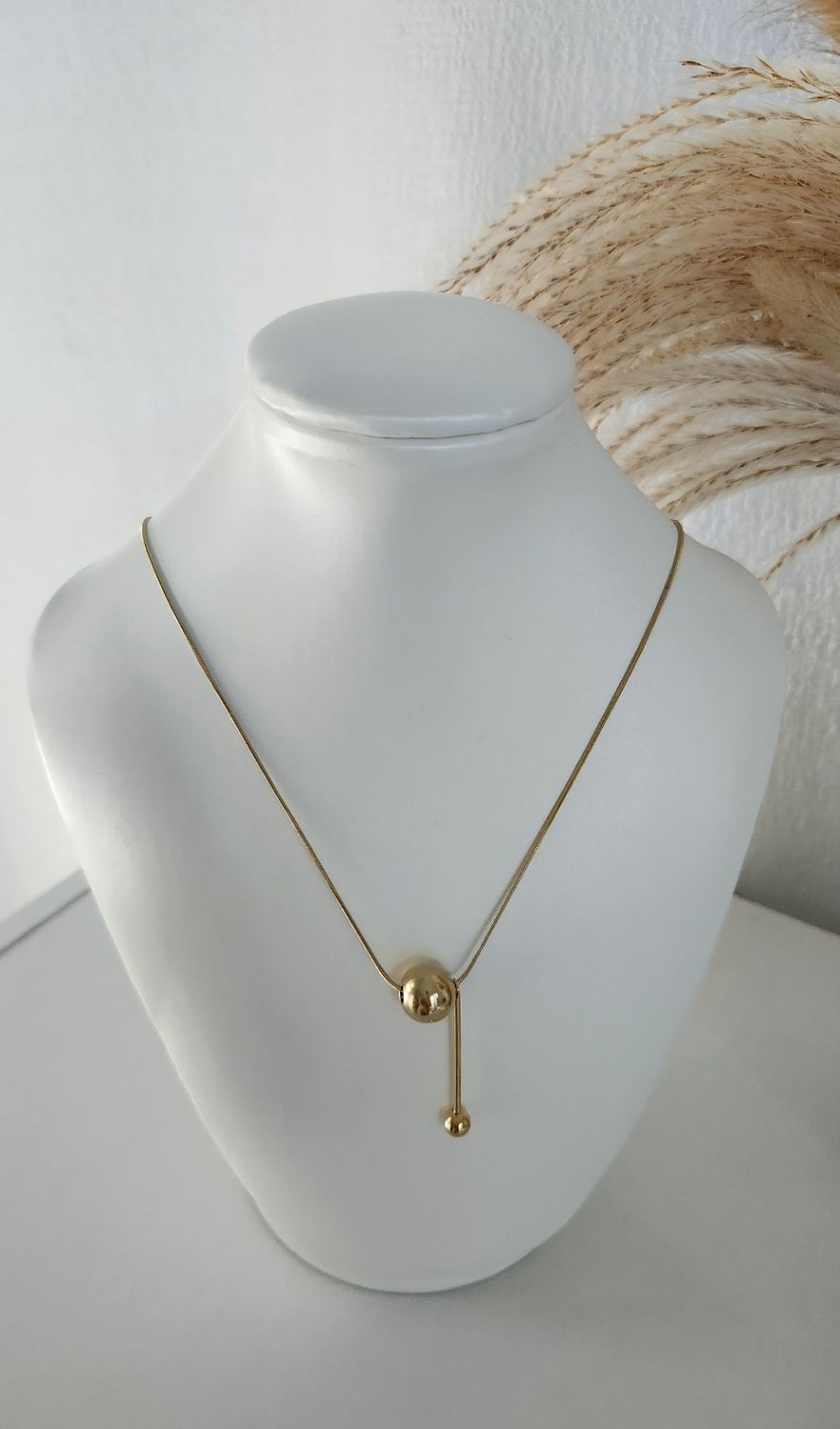 Stainless Steel Leia Necklace (Gold color)