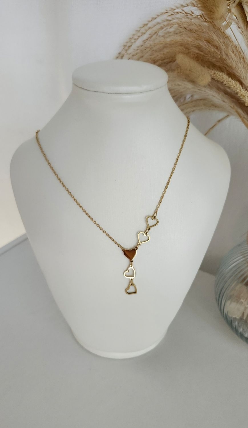 Stainless Steel Rose Necklace