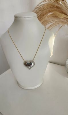 18K Gold Plated Two Tone Scarlett Necklce