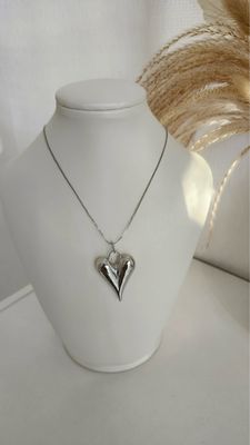 18k Gold Plated Charlotte Necklace (Silver color)