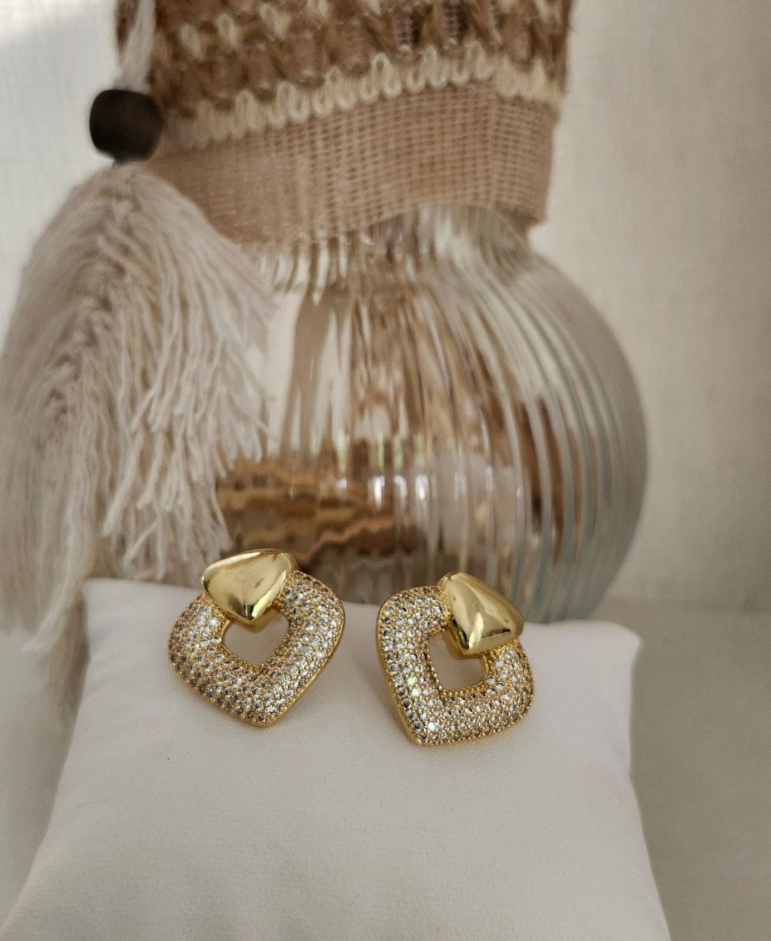 18k Gold Plated Diana Earrings
