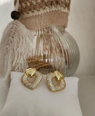 18k Gold Plated Diana Earrings