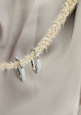 Stainless Steel Rose Earrings