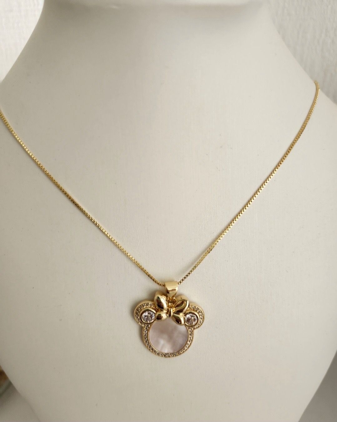 18k Gold Plated Minnie Necklace
