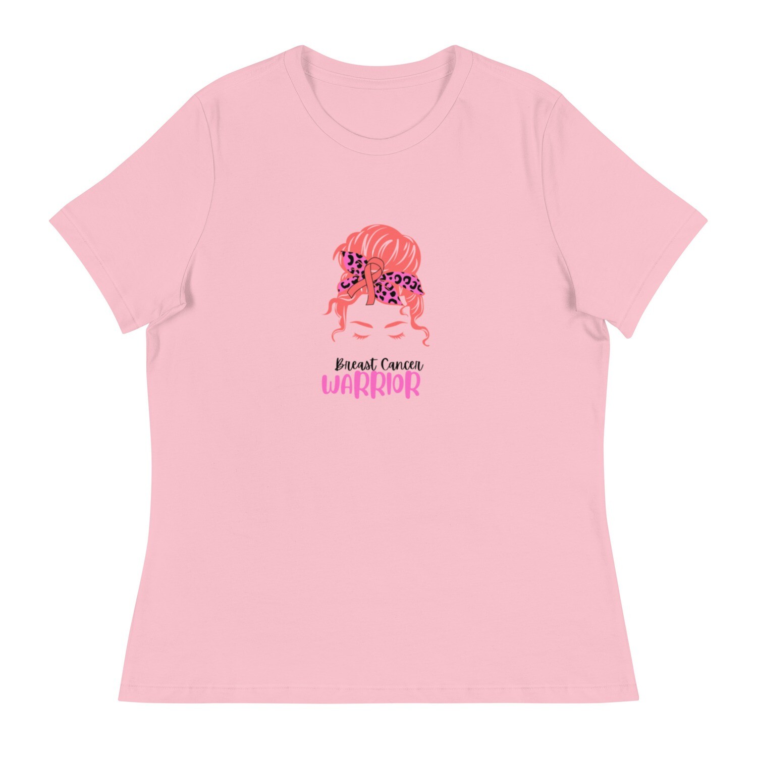 Women's Relaxed Breast Cancer Warrior T-Shirt