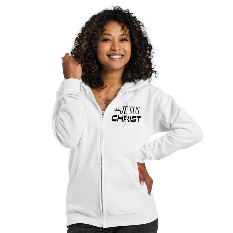 Unisex heavy Jesus Christ blend zip hoodie