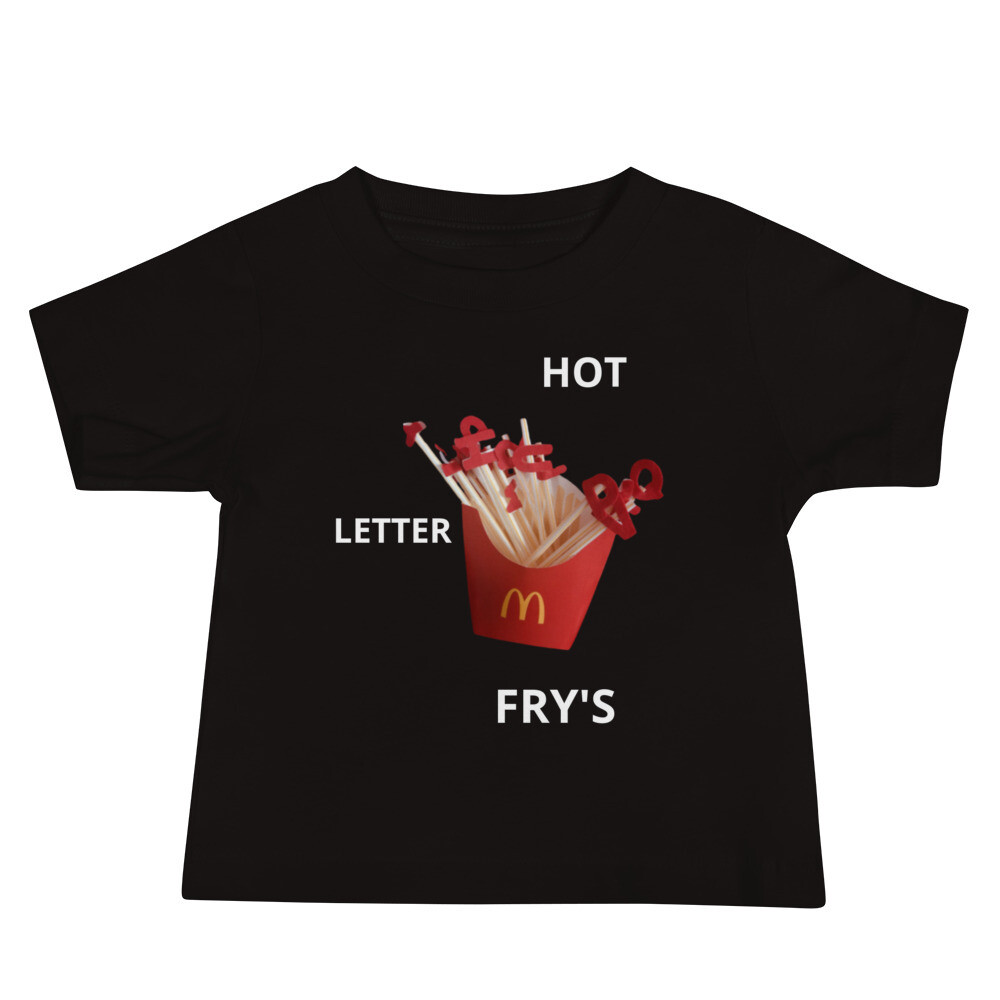 Baby Jersey Short Sleeve Hot Letter Fry's T-Shirt