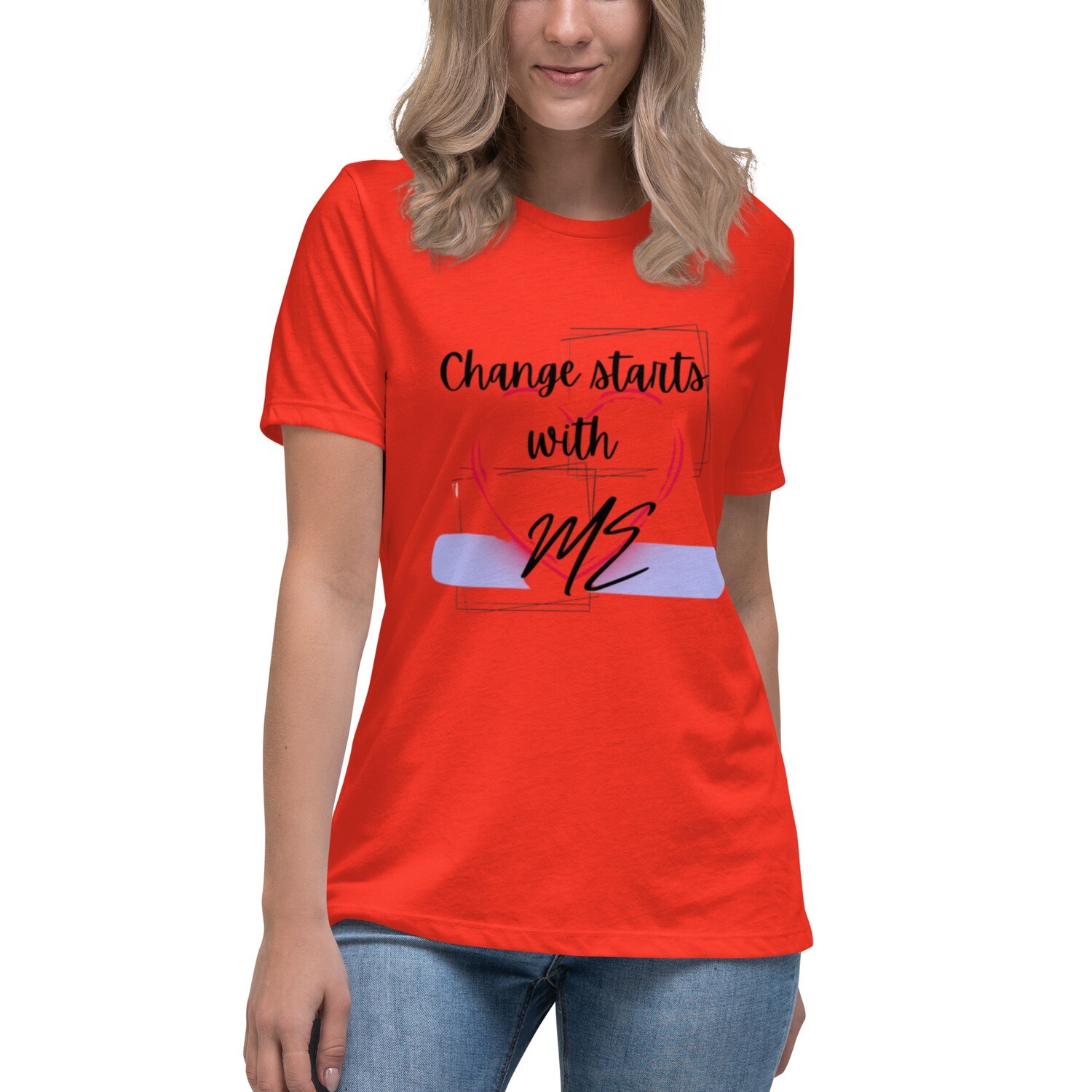 Women's Relaxed Change starts with me  T-Shirt