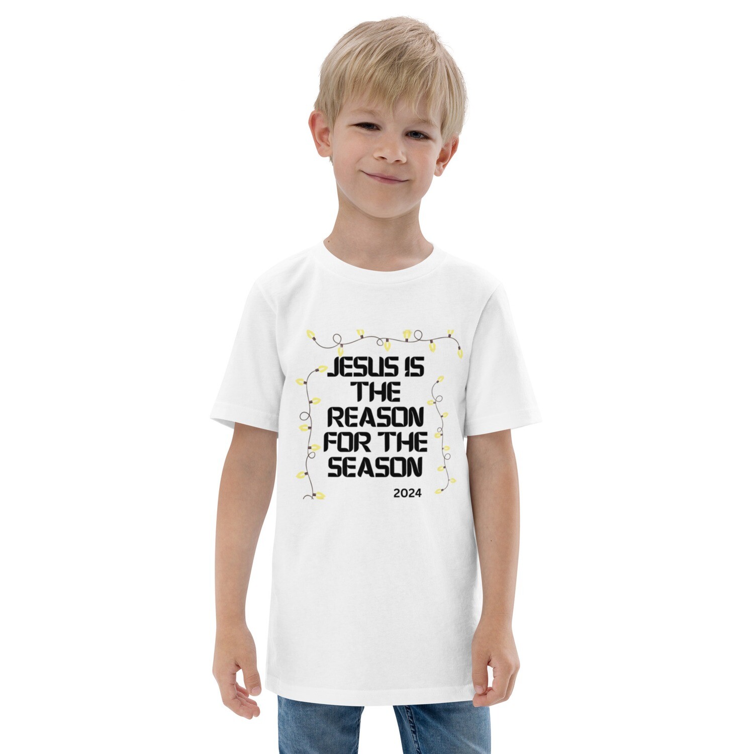 Youth jersey Jesus is the reason for the season t-shirt