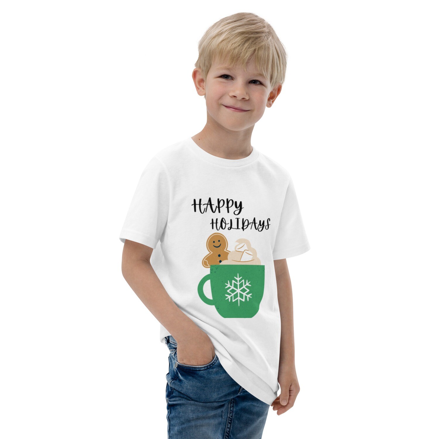 Happy Holidays Youth jersey t-shirt