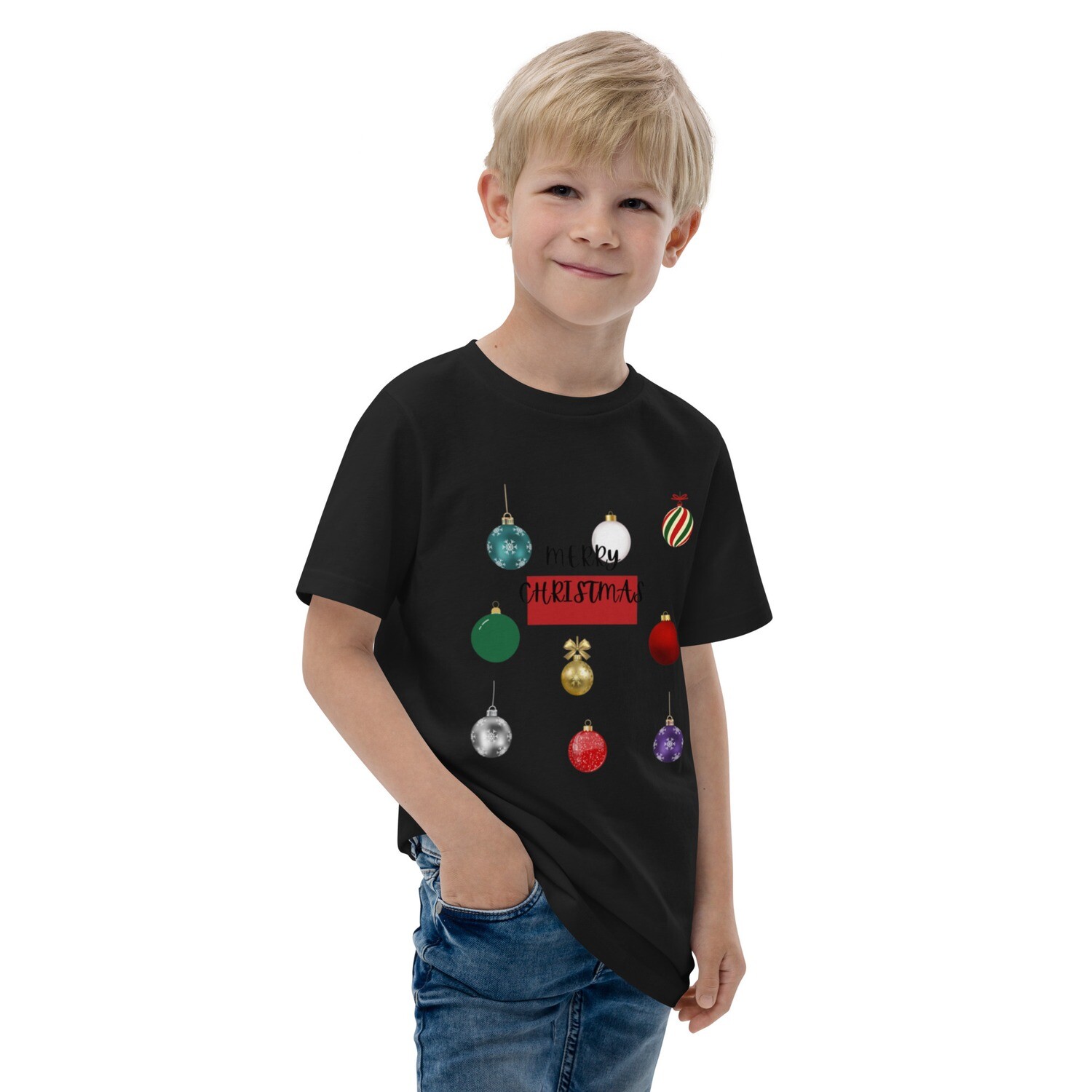 Merry Christmas Youth jersey t-shirt