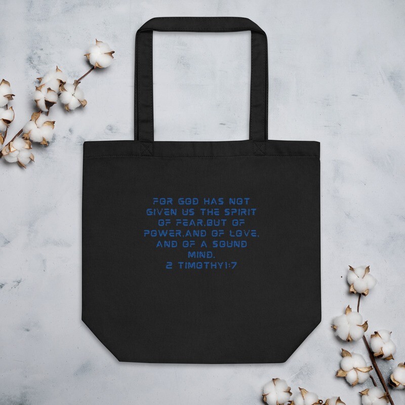 2 Timothy 1:7 Eco Tote Bag