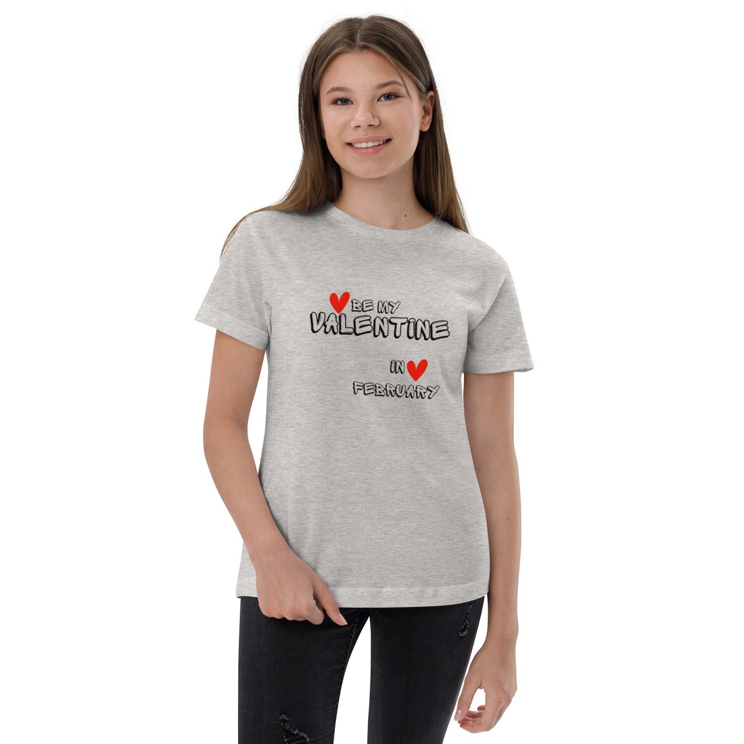 Youth jersey t-shirt Be my Valentine