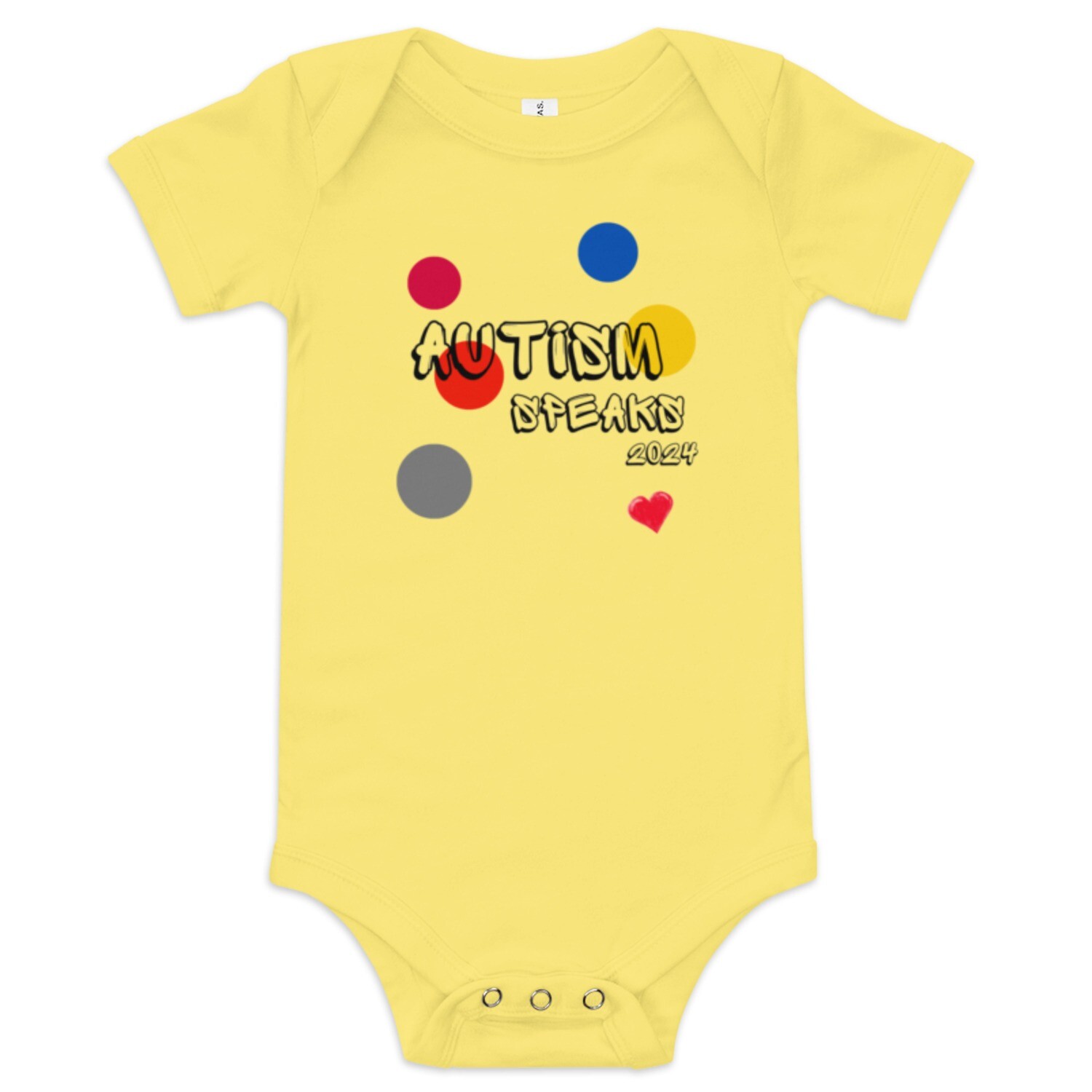 Autism baby short sleeve one piece